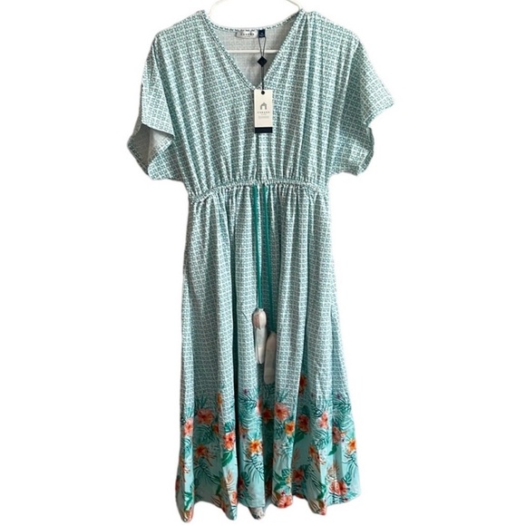 Cabana Life Cayman Cover Luxe Tie waist Midi Dress - Picture 2 of 16